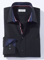 Hemd in 4 Farben mit Brusttasche SCHWARZ