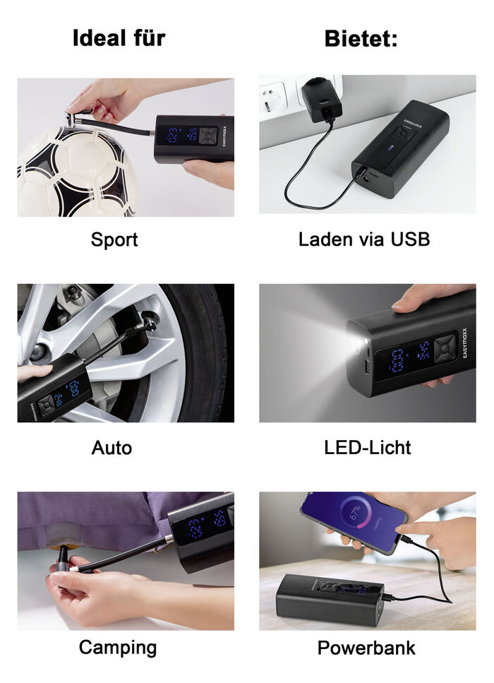 Kabelloser Luftdruck-Kompressor 