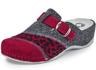 Mubb, klassische Damen-Hausschuhe, Weite H, mit herausnehmbarem Fußbett 