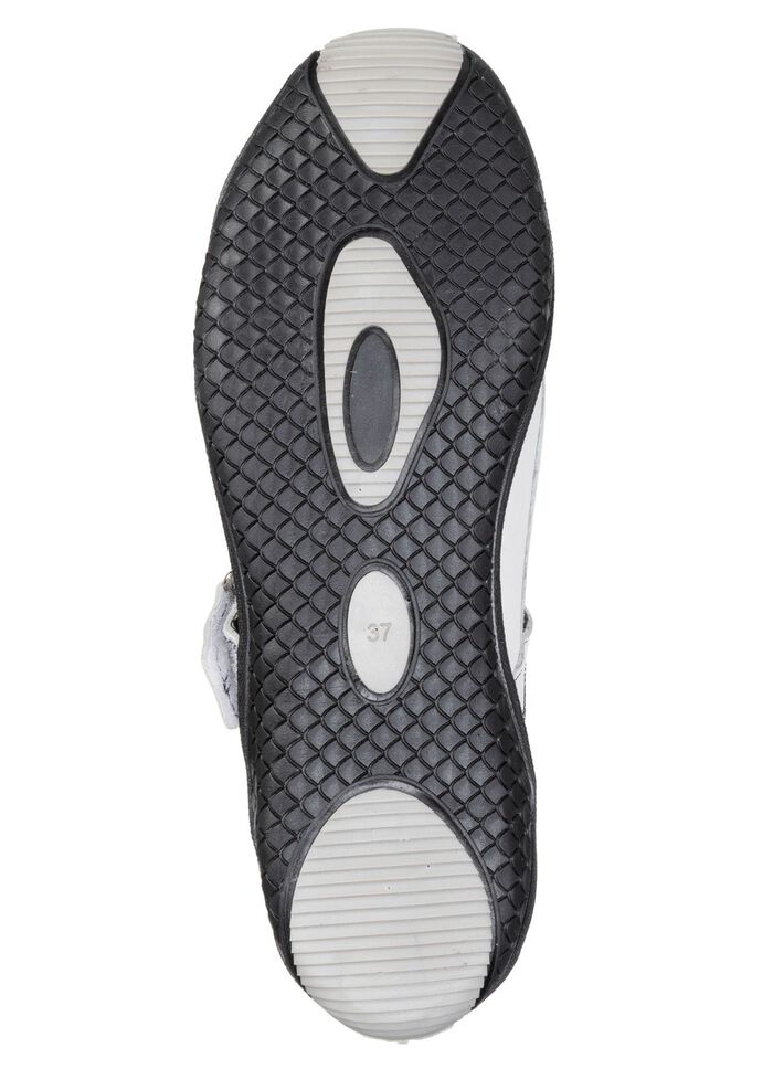 Gemini, klassische Damen-Slipper, Weite G, mit herausnehmbarem Fu&szlig;bett WEISS