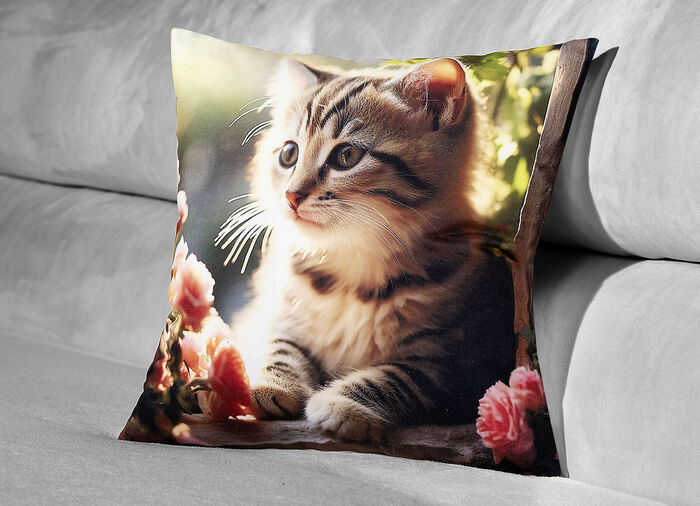 Kissenbezug mit Reißverschluss 