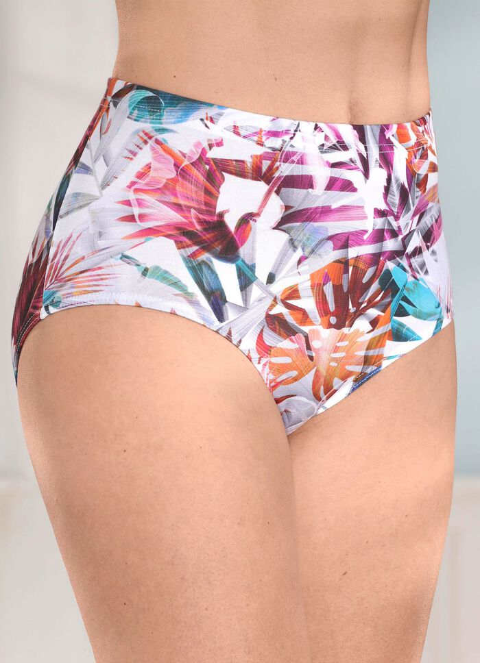 Laurina Viererpack Slips mit farbenfrohem Druckdessin 