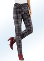 Hose mit aktueller Karo-Dessinierung ANTHRAZIT-BORDEAUX-GRAU