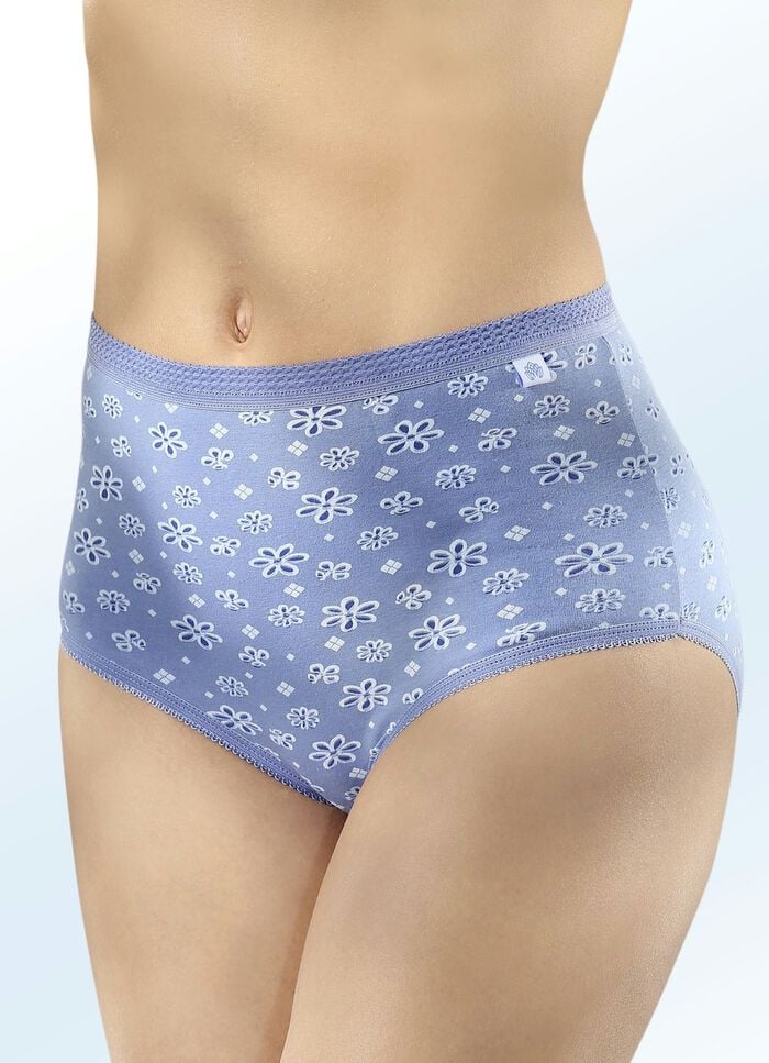 Sechserpack Slips mit elastischen Abschl&uuml;ssen 