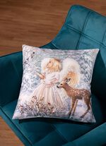 Kissenbezug mit Rehkitz-Motiv 