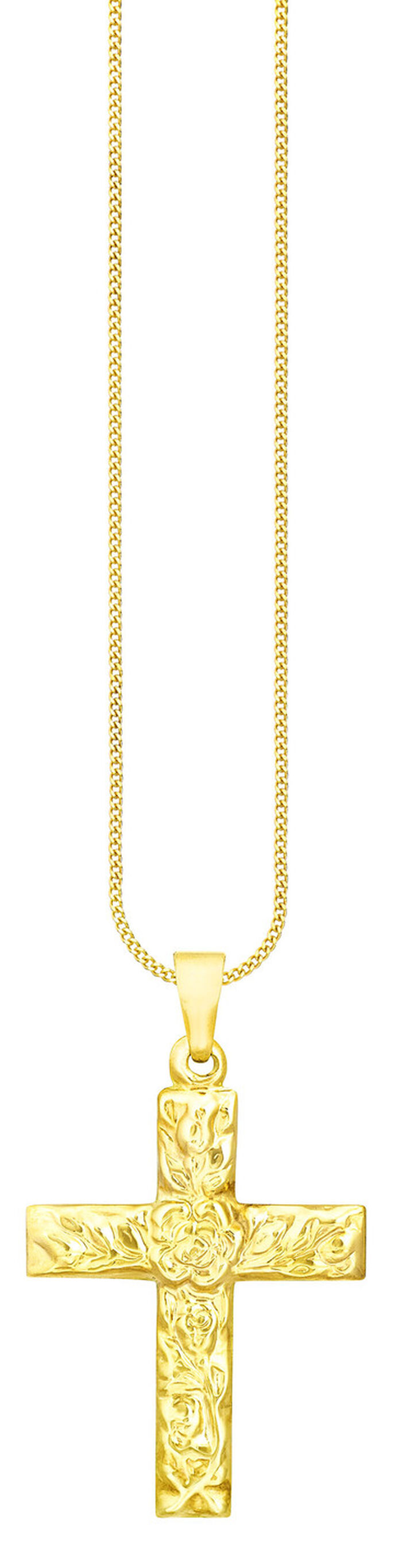 Klassischer Kreuz-Anhänger mit Struktur 