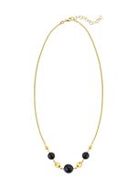 Halskette mit echt schwarzem Achat 