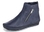 Gemini, bequeme Damen-Stiefeletten, Weite G, mit herausnehmbarem Fußbett BLAU
