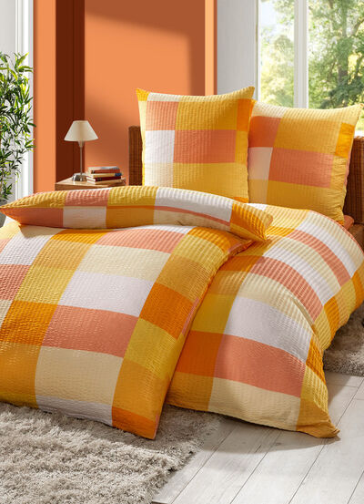 Microfaser-Seersucker Bettwäsche-Garnitur 