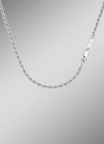 Massive Kordelkette in elegantem Silber 