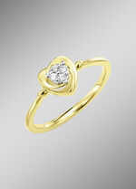 Wundervoller Damenring in Herzform 