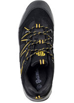 Schnürschuh mit gummierten Besätzen SCHWARZ-GELB