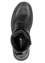 Waldläufer, bequeme Damen-Stiefeletten, Winterschuhe, Weite H, mit herausnehmbarem Fußbett SCHWARZ