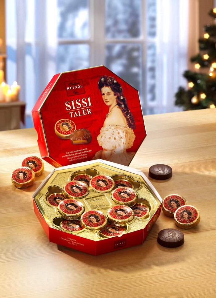 Sissi-Taler von der Confiserie Heindl, Wien 