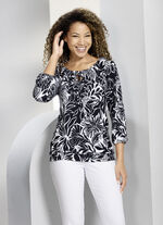 Shirt-Tunika mit Raglanärmeln 