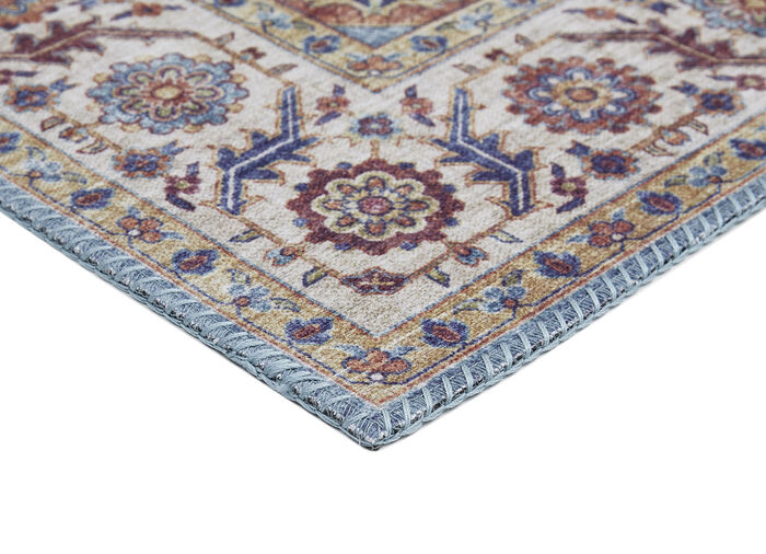 Pflegeleichte, gewebte Brücken und Teppiche BLAU