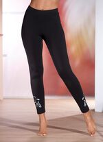 Zweierpack Leggings in langer Form 2X SCHWARZ