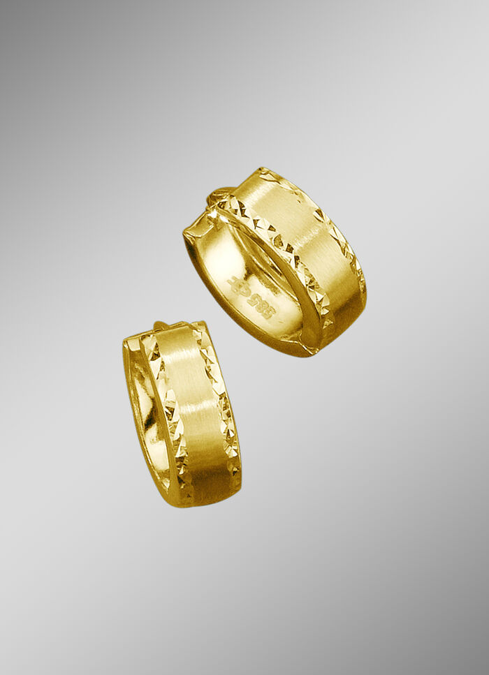 Schmuckvolle Creolen, &Oslash; 15 mm 