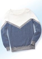 Pullover mit dezenten Glitzerakzenten 