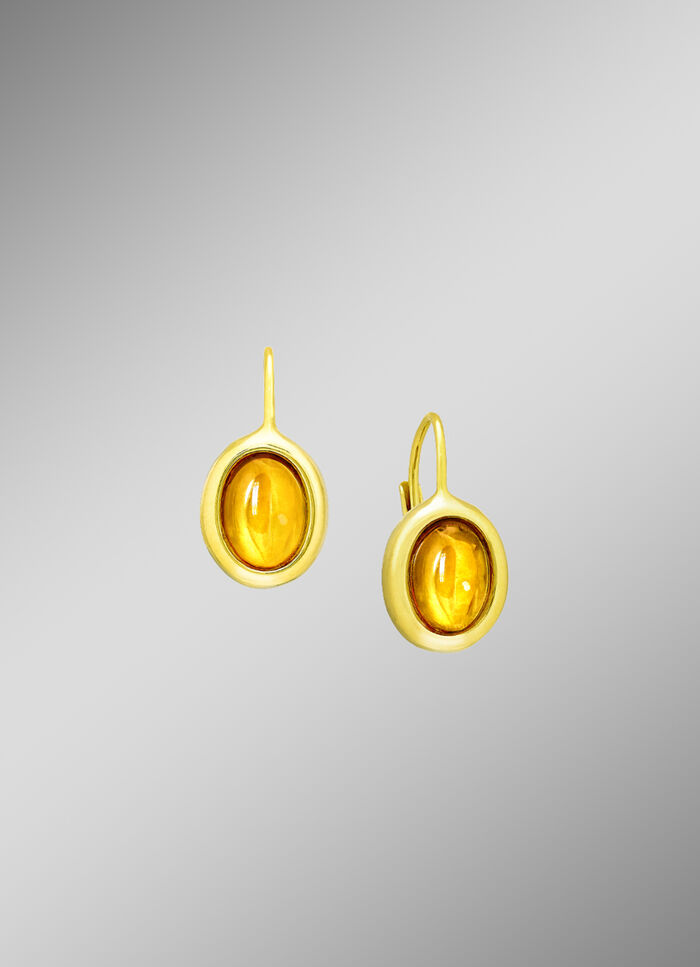 Zeitlose, elegante Ohrringe mit echt Bernstein 