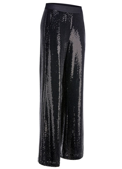 Hose mit funkelnden Pailletten 