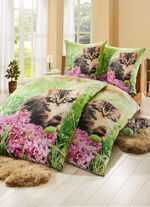 Bettw&auml;sche-Garnitur mit Rei&szlig;verschluss 