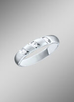 Platin Damenring mit 3 lupenreinen Brillanten 