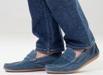 GINO GALANTE, klassische Herren-Slipper, aus Leder JEANS