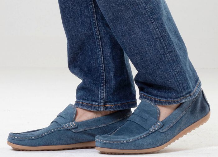 GINO GALANTE, klassische Herren-Slipper, aus Leder JEANS