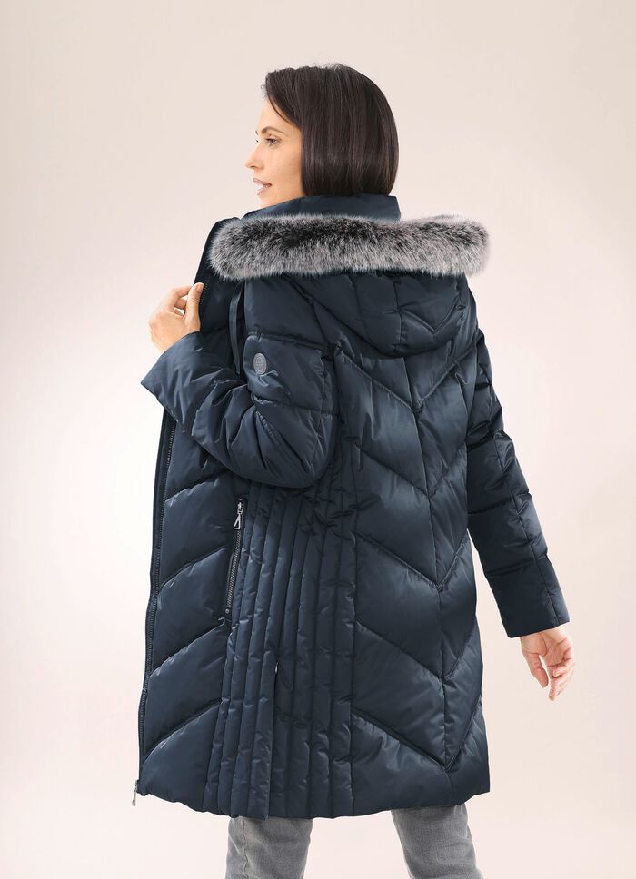 Funktions-Kurzmantel mit fester Kapuze NAVY