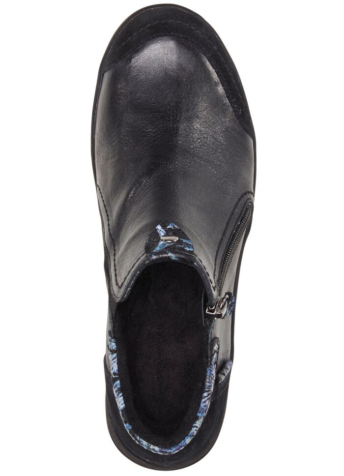 ELENA EDEN Bootie mit blau bedruckten Bes&auml;tzen 