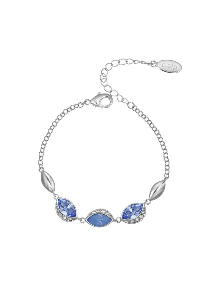 Funkelnde Eleganz in Blau – Armband mit Swarovski-Kristalle 