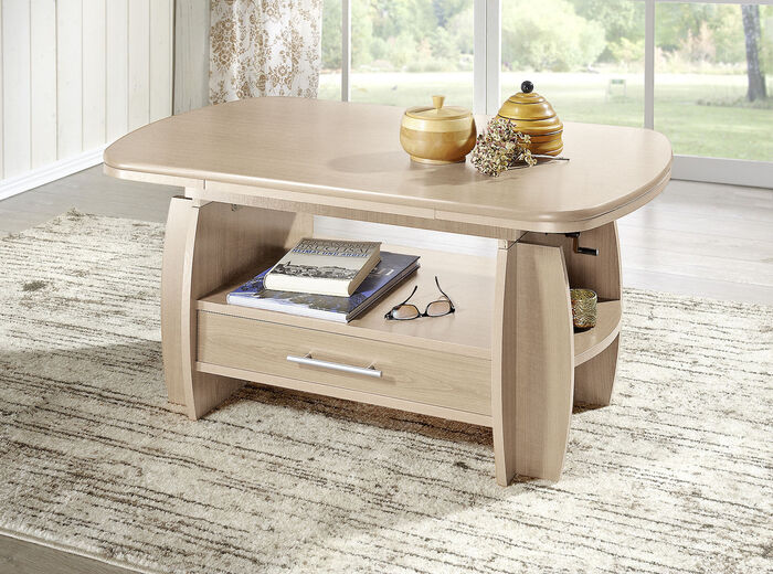Couchtisch mit pflegeleichter Oberfl&auml;che EICHE SONOMA