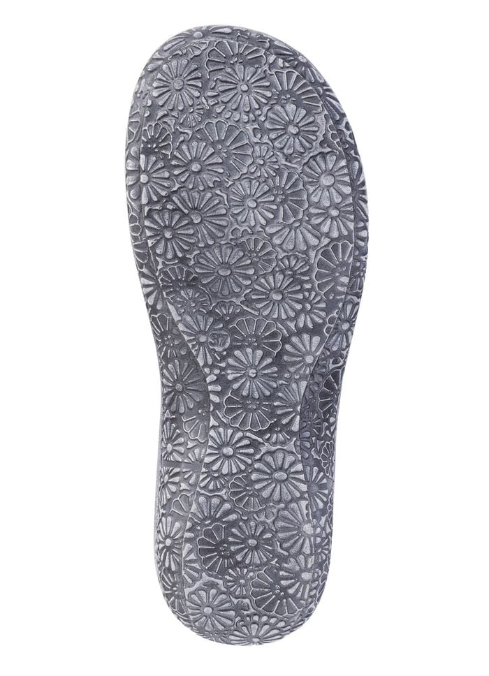 ELENA EDEN, sommerliche Damen-Slipper, Weite G, mit Klettspange JEANS