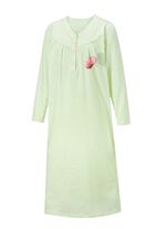 Zweierpack Nachthemden, 3/4 -langen &Auml;rmeln mit Knopfleiste 