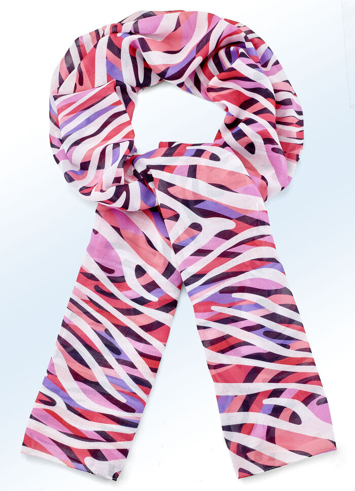 Schal mit Fantasiedessin 