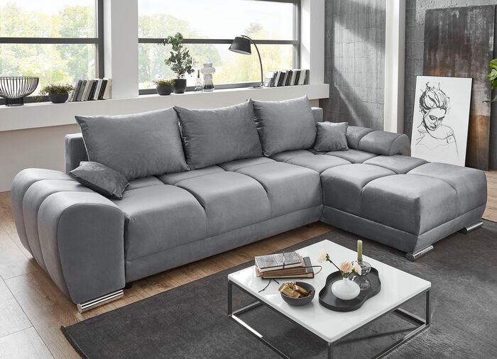 Polsterecke mit Bettfunktion und Bettkasten 