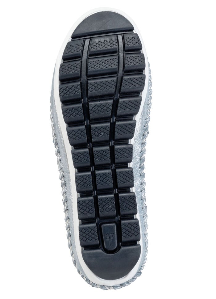 Gemini Mokassin-Slipper aus weichem, glänzend geprägtem Nappaleder JEANSBLEU