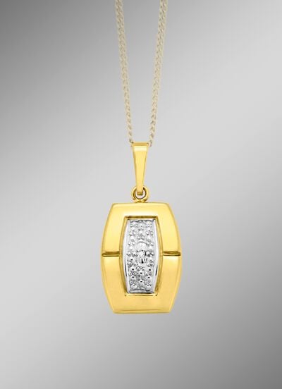Moderner Anh&auml;nger mit Diamant 