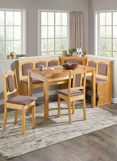 Bequeme Esszimmermöbel mit angenehmem Stoffbezug 