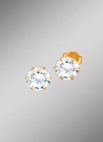 Ohrstecker mit synth. Zirkonia 