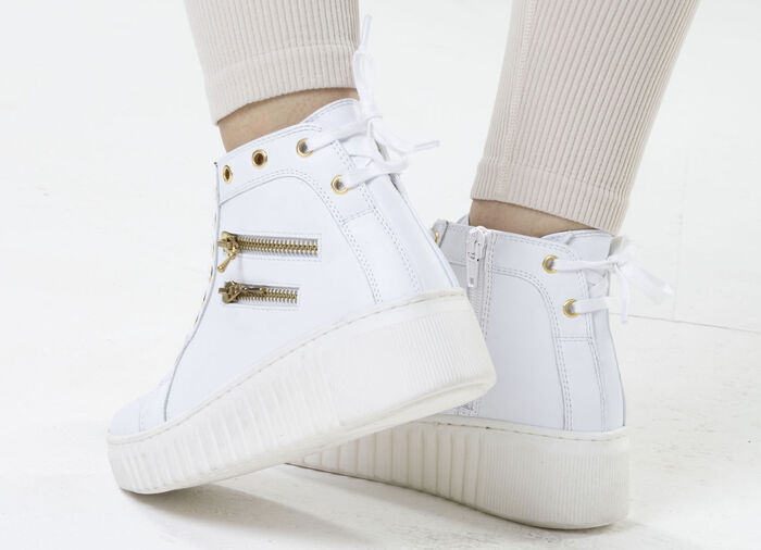 ELENA EDEN, sytlische Damen-Boots, Weite H, mit herausnehmbarem Fußbett WEISS