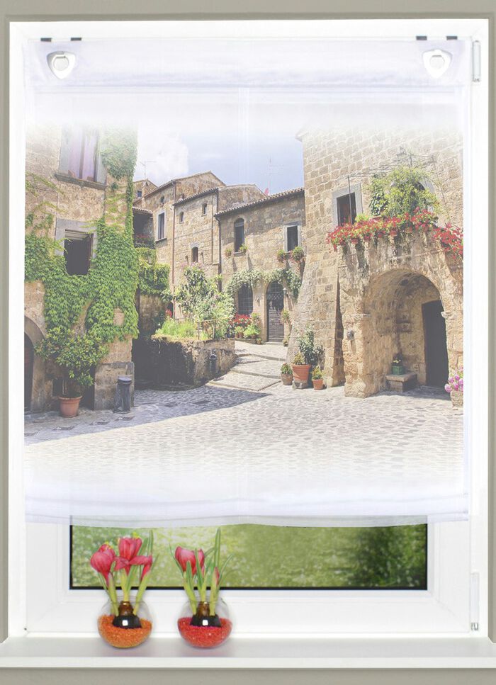Raffrollo mit Toskana Motiv 