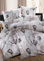 Bettw&auml;sche Garnitur mit Pusteblumen-Motiv 