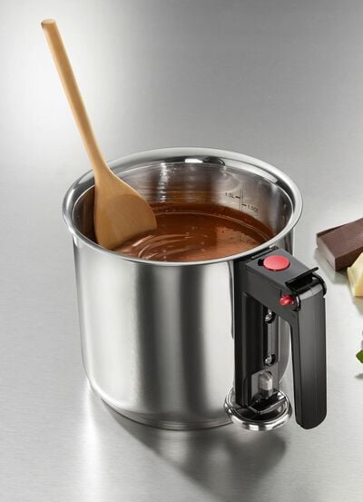 Doppelwandiger Wasserbadtopf aus Edelstahl 