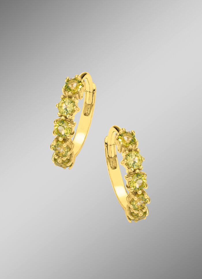 Creolen mit echt Peridot 