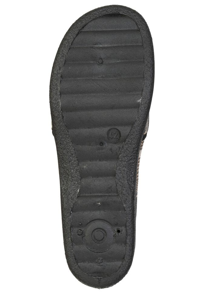 Klassiche Herren-Hausschuhe, mit Gummizug BEIGE