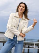 Kurzjacke aus Nappaleder-Imitat 