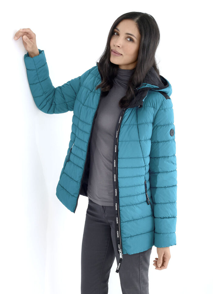 Funktionsjacke mit abnehmbarer Kapuze 