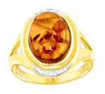 Edler Damenring mit echt Bernstein 